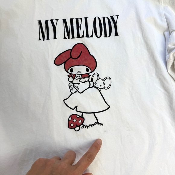 Bundle of Sanrio Kawaii Graphic Tee Cotton T-shirt 2 Piece Set - Picture 4 of 8